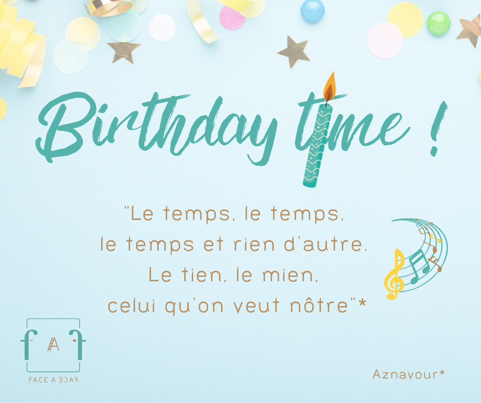 Aujourd&rsquo;hui, c&rsquo;est mon anniversaire.